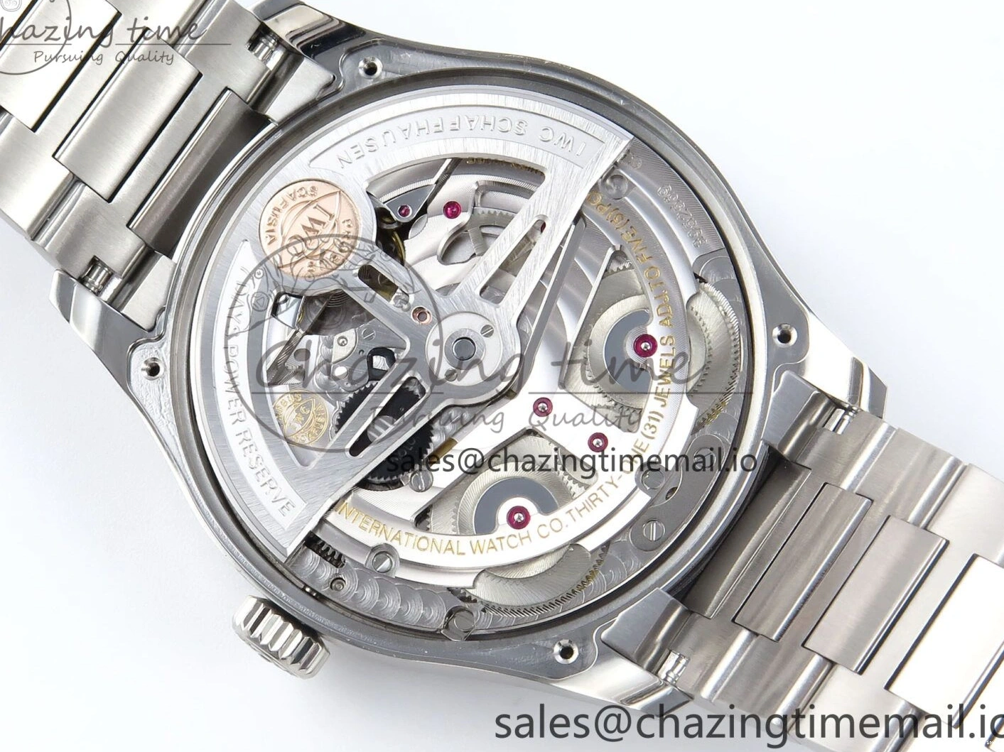 MIROTIME 0506 FashionForward Portugieser Auto IWC0562D APSF 1:1 Best Edition Light Blue Dial on SS Bracelet A 6994